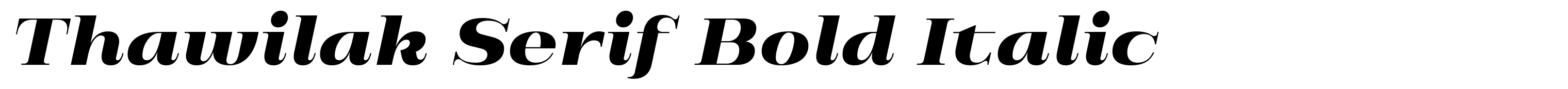 Thawilak Serif Bold Italic